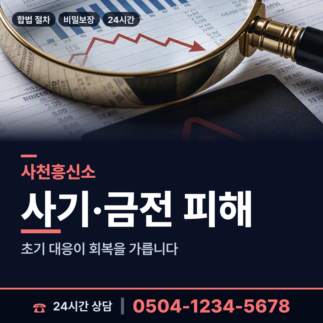 사천 신수출장소 기업흥신소 상담 안내